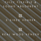 Hickory Walnut Flexi Acoustic Wall Panel - Volga Panels™