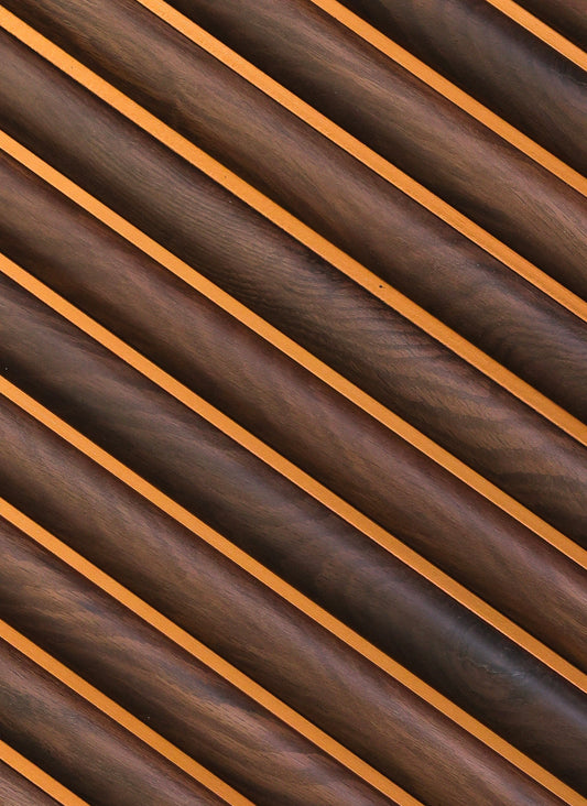 Cherry Mahogany Fluted Slat Wall Panel - Volga Panels™ (Moisture-proof)