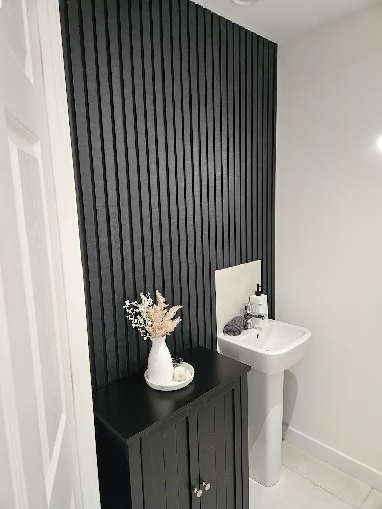 Slate Black Slat Wall Panel - Volga Panels™