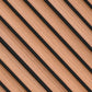 Natural Oak Fluted Slat Wall Panel - Volga Panels™ (Moisture-proof)