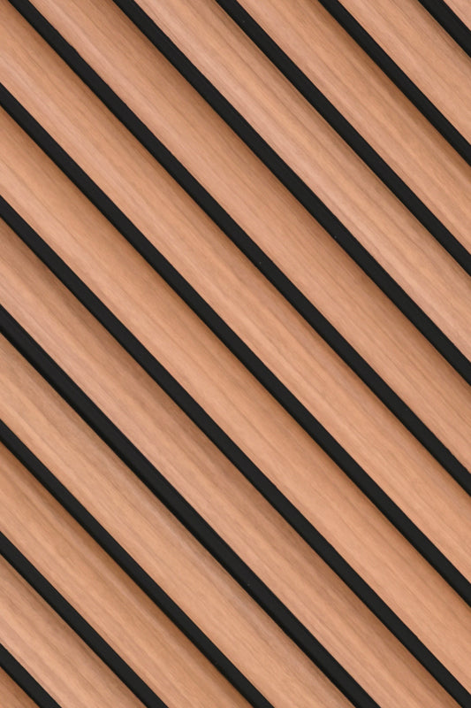 Natural Oak Fluted Slat Wall Panel - Volga Panels™ (Moisture-proof)