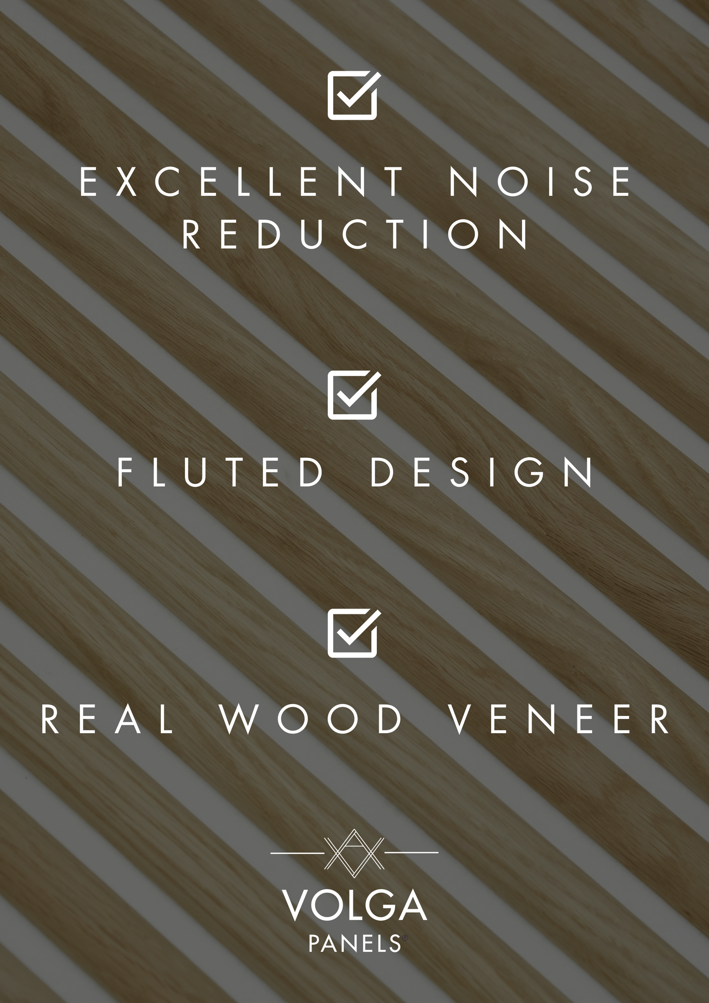 American Oak Fluted Acoustic Wall Panel - Volga Panels™