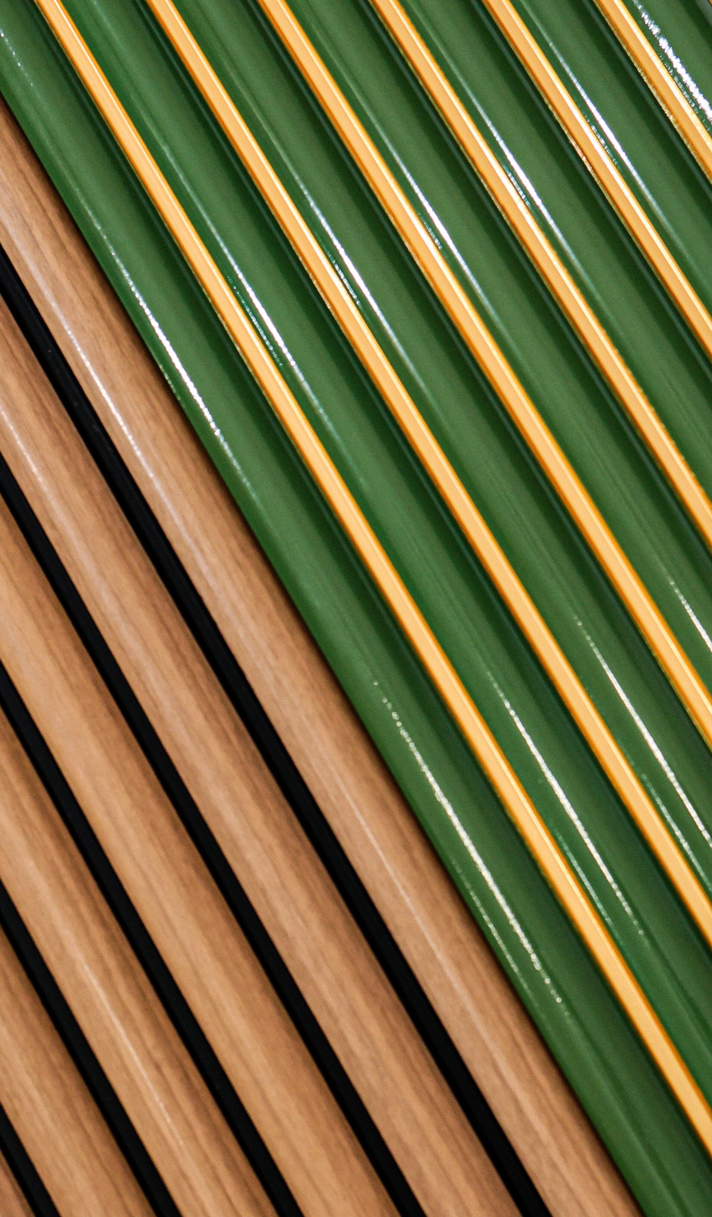 Royal Green Fluted Slat Wall Panel - Volga Panels™ (Moisture-proof)
