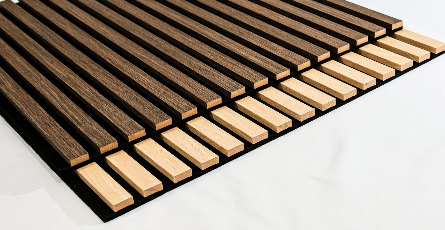 Hickory Walnut Flexi Acoustic Wall Panel - Volga Panels™