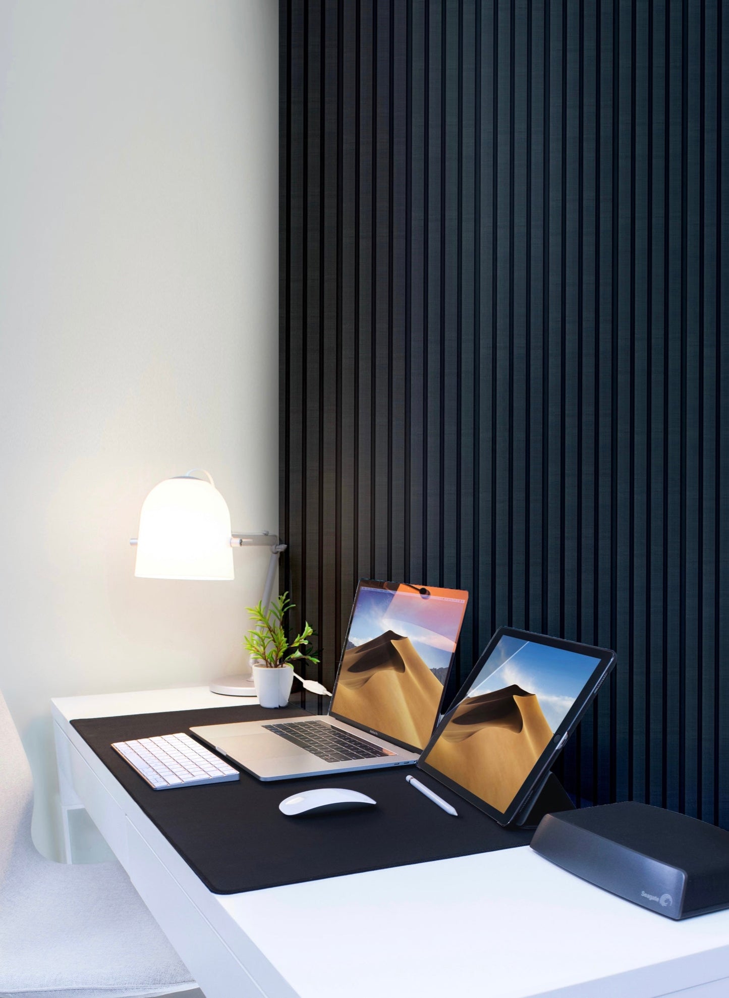 Slate Black Slat Wall Panel - Volga Panels™