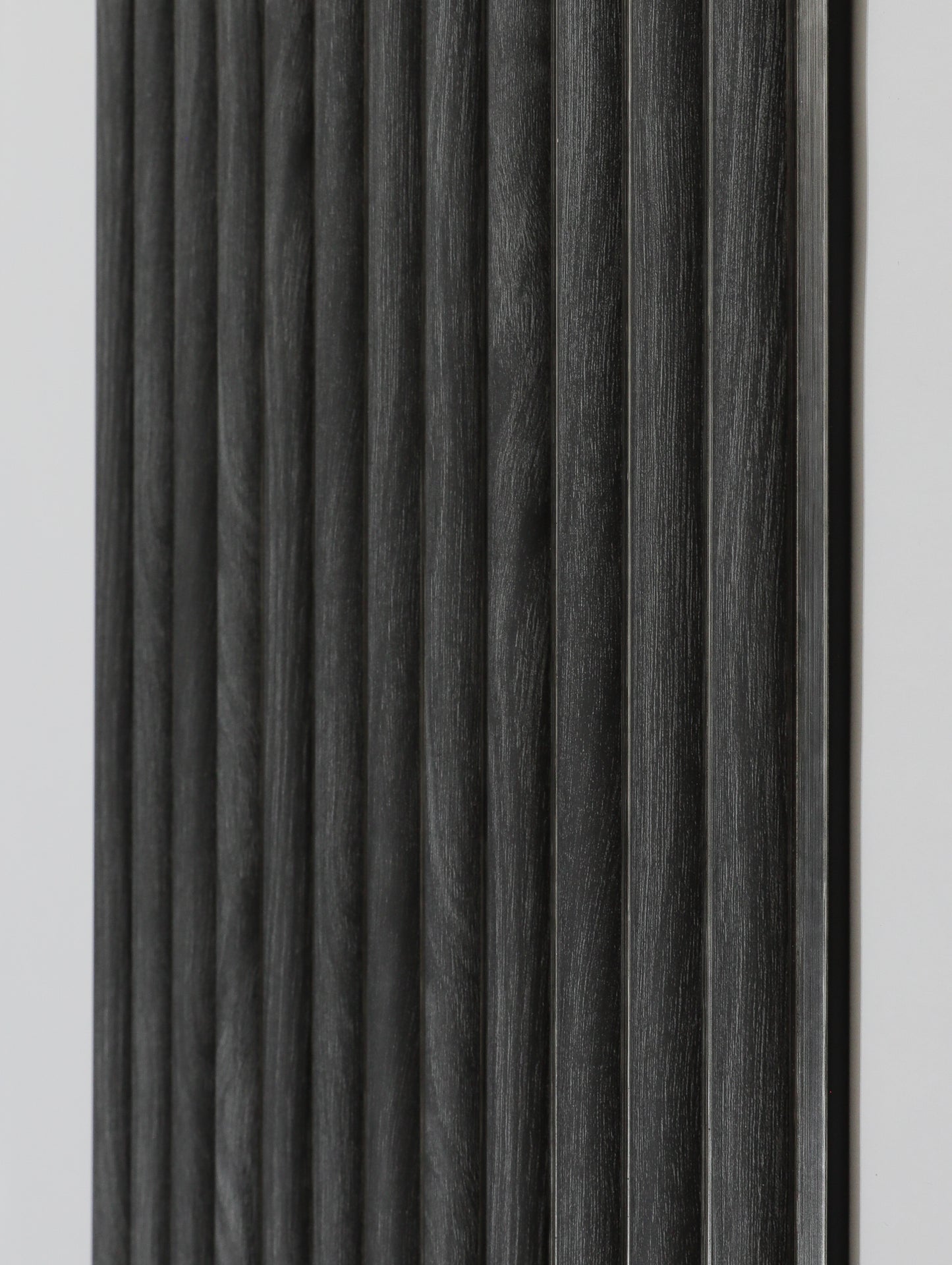 Charcoal Oak & Silver Fluted Slat Wall Panel - Volga Panels™