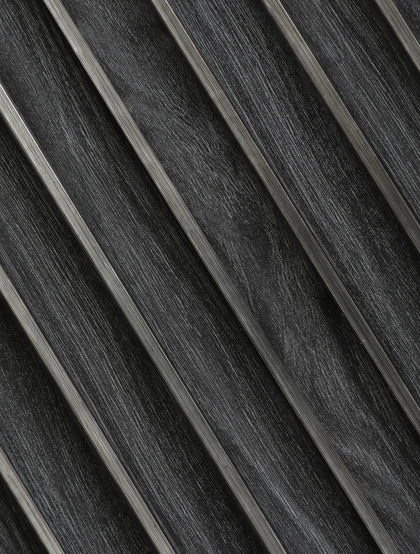 Charcoal Oak & Silver Fluted Slat Wall Panel - Volga Panels™